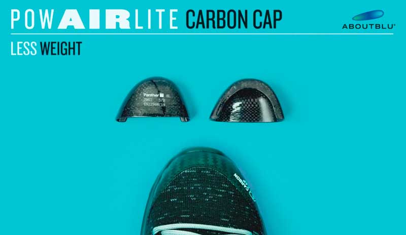 Punteras de fibra de carbono usadas en los modelos de zapatos de seguridad Panter.
